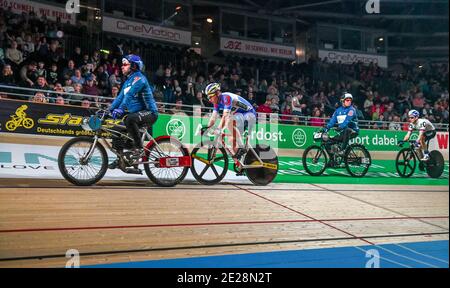 Edition 2019, Berlin 30 Runden, Derny 4. Tag. Sonntag 27.01.2019, Velodrom, Prenzlauer Berg, Berlin, Deutschland Banque D'Images