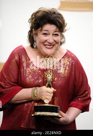 Margo Martindale pose dans la salle de presse lors de la 63e Primetime Emmy Awards annuels qui s'est tenu au Nokia Theatre L.A. Vivre à Los Angeles, CA, Etats-Unis le 18 septembre 2011. Photo de Lionel Hahn/ABACAPRESS.COM Banque D'Images