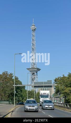 Funkturm, Messedamm, Westend, Charlottenburg-Wilmersdorf, Berlin, Allemagne Banque D'Images