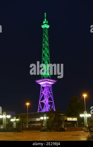 Festival des lumières 2014 Funkturm, Westend, Charlottenburg, Berlin, Allemagne Banque D'Images