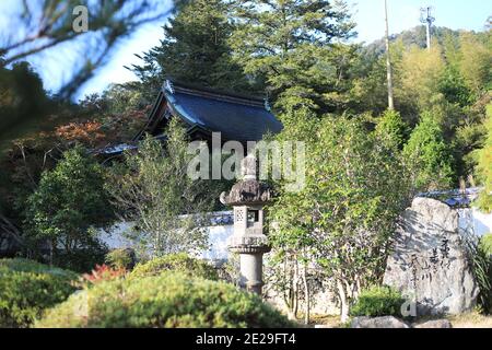 Temple de Ruri koji pagode à cinq étages à Yamaguchi pref, Japon Banque D'Images