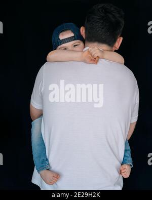 père unique Banque D'Images