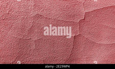 Peinture rouge craquelée texture rugueuse de mur arrière-plan abstrait Banque D'Images