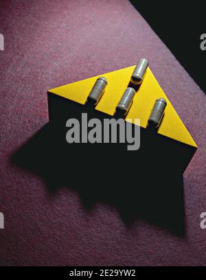 compléments alimentaires capsules vue isométrique photo. suppléments nutritionnels projection isométrique concept. Banque D'Images