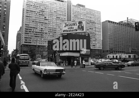 Scène de rue. Philadelphie, États-Unis, 1976 Banque D'Images