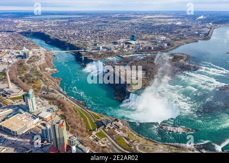 Niagara Falls, États-Unis et Canada Banque D'Images