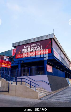 Stade Generali Česká pojišťovna, stade Sparta Praha, Bubenec, Prague, République tchèque Banque D'Images