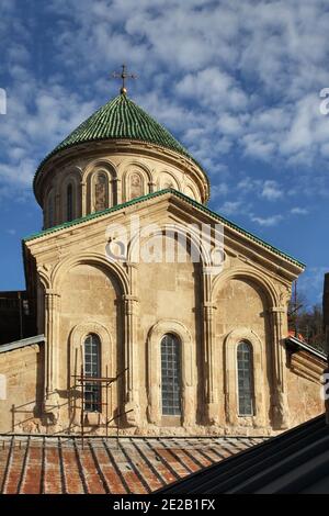 Cathédrale de la Nativité de la Vierge Marie au monastère Gelati de Théotokos près de Kutaisi. Province d'Imereti. Géorgie Banque D'Images