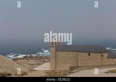 Sanctuaire de notre-Dame du bateau, Muxia, la Coruña, Espagne Banque D'Images