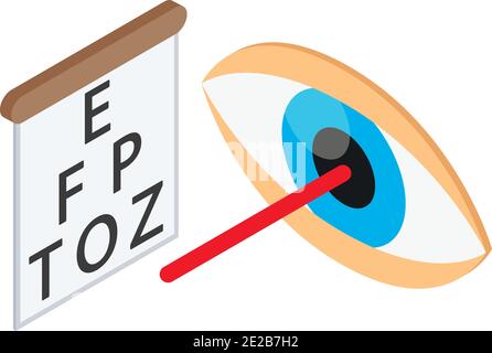 Icône chirurgie laser. Illustration isométrique de l'icône de vecteur de chirurgie laser pour le web Illustration de Vecteur