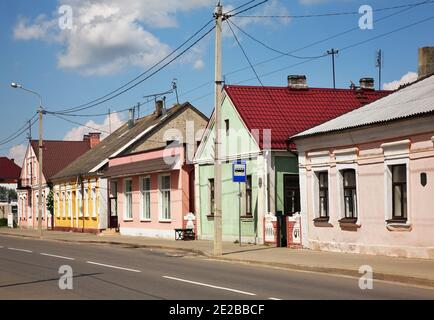 Pervomaiskaya street à Kobryn. De la région de Brest. Bélarus Banque D'Images