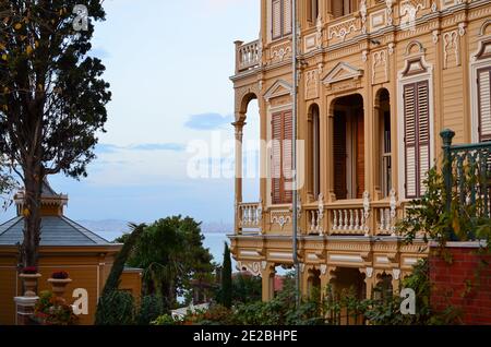 Istanbul, Turquie - 28 novembre 2012 : ancienne maison à Büyükada-nizam Banque D'Images