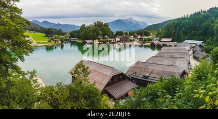 Königssee Obersee en bavière byern port des alpes allemandes Banque D'Images