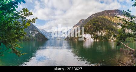 Königssee Obersee en bavière byern port des alpes allemandes Banque D'Images