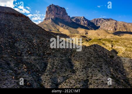 El Capitan, parc national des Guadalupe Mountains, Texas, États-Unis Banque D'Images