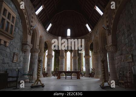 Intérieur du Kirk historique de Saint-Conan sur les rives du Loch Awe à Argyll et Bute dans les montagnes écossaises. Banque D'Images