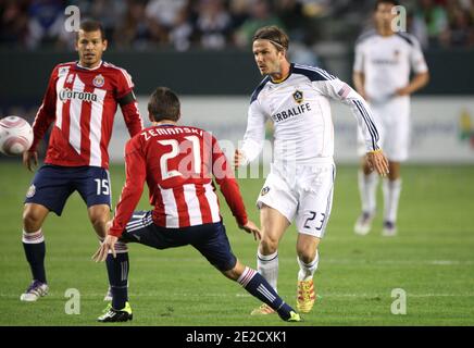 David Beckham au jeu de football MLS entre LA Galaxy et Chivas USA. Los Angeles, CA, États-Unis le 16 octobre 2011. Photo de Lionel Hahn/ABACAPRESS.COM Banque D'Images