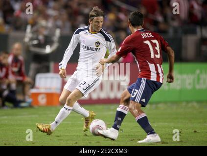 David Beckham au jeu de football MLS entre LA Galaxy et Chivas USA. Los Angeles, CA, États-Unis le 16 octobre 2011. Photo de Lionel Hahn/ABACAPRESS.COM Banque D'Images