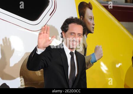 Gad Elmaleh assistant à l'inauguration du TGV Thalys Tintin à la Gare du Nord le 22 octobre 2011 à Paris, France.photo d'Alban Wyters/ABACAPRESS.COM Banque D'Images