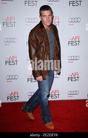 Antonio Banderas arrivant pour la "loi du désir" une soirée avec Pedro Almodovar hommage partie de l'AFI film Fest 2011 au théâtre chinois à Los Angeles, CA, Etats-Unis le 7 novembre 2011. Photo de Lionel Hahn/ABACAPRESS.COM Banque D'Images