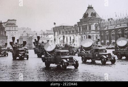 Véhicules militaires au défilé de la victoire à Moscou le 24 juin 1945.---222 Banque D'Images