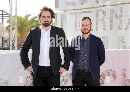 Justin Kurzel et Daniel Henshall posent à un photocall pour 'Snowtown' dans le cadre du 11e Festival du film de Marrakech, à Marrakech, au Maroc, le 7 décembre 2011. Photo de Nicolas Briquet/ABACAPRESS.COM Banque D'Images