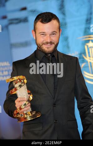 Daniel Henshal reçoit la meilleure performance d'un acteur de 'Snowtown' lors de la cérémonie de clôture dans le cadre du 11ème Festival du film de Marrakech à Marrakech, au Maroc, le 10 décembre 2011. Photo de Nicolas Briquet/ABACAPRESS.COM Banque D'Images