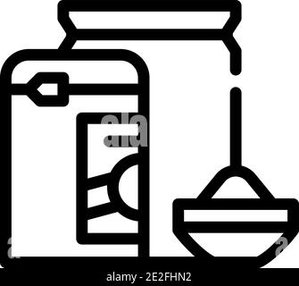 illustration du vecteur de l'icône de la ligne du masque de visage alginate Illustration de Vecteur