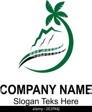 Illustration vectorielle du modèle de conception de montagne Ko'olau Illustration de Vecteur