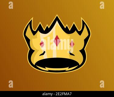 Illustration vectorielle du modèle de logo Crown eSport pour votre entreprise ou entreprise Illustration de Vecteur