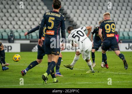 Hamza Rafia de Juventus FC but de score pendant la coupe italienne, ronde de 16 match de football entre Juventus FC et Gênes CFC on / LM Banque D'Images