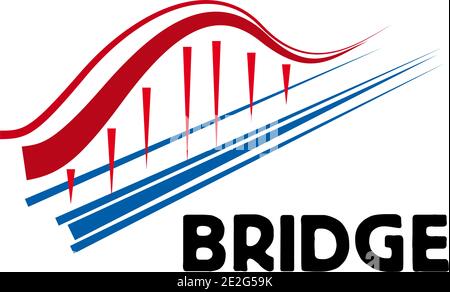 Vector abstract bridge, concept de connexion Illustration de Vecteur