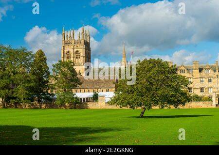 Merton College, Oxford; fait partie de l'Université d'Oxford, en Angleterre. Banque D'Images