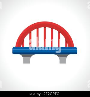 Vector abstract bridge, concept de connexion Illustration de Vecteur