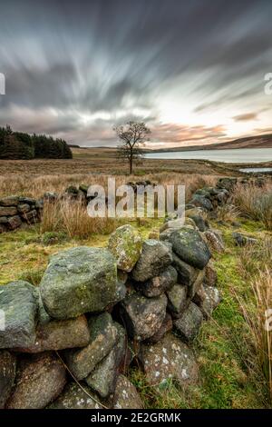 Paysages magnifiques autour de Calvaire, West Yorkshire. Banque D'Images