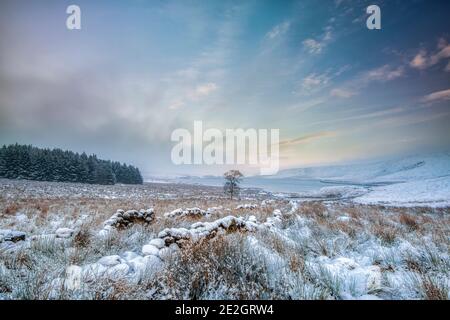 Paysages magnifiques autour de Calvaire, West Yorkshire. Banque D'Images