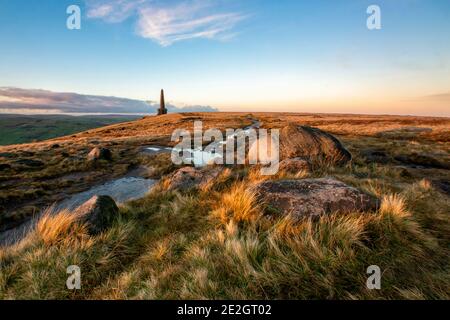 Paysages magnifiques autour de Calvaire, West Yorkshire. Banque D'Images