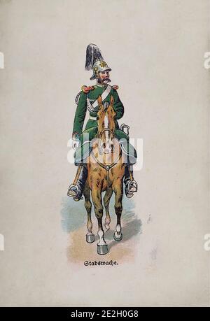 Armée allemande impériale (Deutsches Heer). Sécurité du personnel. Empire allemand. 1910s Banque D'Images