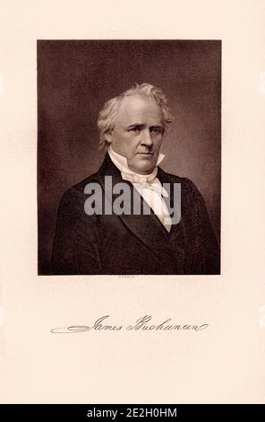 James Buchanan Jr. (1791 – 1868) était un politicien américain qui a été le 15ème président des États-Unis (1857–1861), servant avant Le Matin Banque D'Images