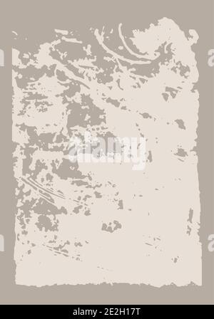 vector grunge arrière-plan . Feuille de papier abstraite. Motif vectoriel monochrome vertical au format A4. Modèle à écrire. Illustration de Vecteur