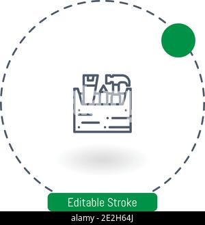 icône de vecteur de menuisier icônes de contour de contour modifiables pour le web et mobile Illustration de Vecteur