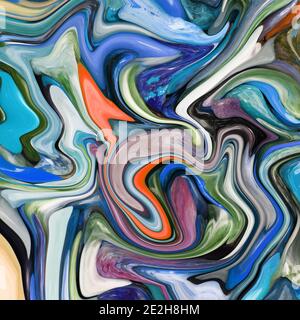 Arrière-plan abstrait de texture marbre liquide coloré Banque D'Images