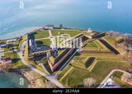 Old fort Niagara (Star fort est fort Niagara), Youngstown, comté de Niagara, NY, États-Unis Banque D'Images