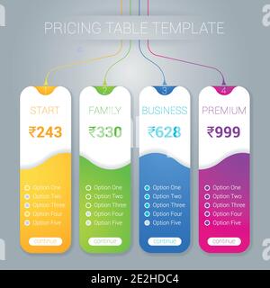 Modèle d'infographies étape par étape Illustration de Vecteur