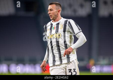 Federico Bernardeschi de Juventus FC pendant la coupe italienne, ronde de 16 match de football entre Juventus FC et Gênes CFC on / LM Banque D'Images