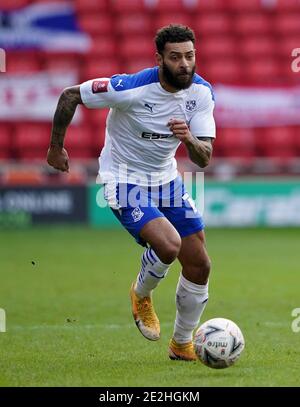 Photo du dossier datée du 10-01-2021 de Tranmere Rovers's Kaiyne Woolery. Banque D'Images