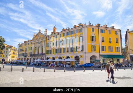 Place Garibaldi, Nice, Sud de la France, 2019. Crédit : Vuk Valcic / Alamy Banque D'Images