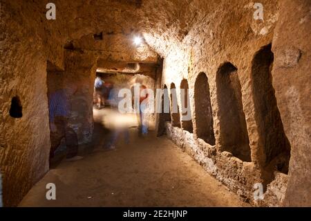 Catacombe de San Gaudioso, Naples Banque D'Images