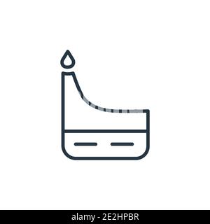 Icône de vecteur de contour DIPA. Icône dipa noire fine ligne, vecteur plat illustration d'élément simple de l'Inde modifiable concept isolé sur fond blanc Illustration de Vecteur