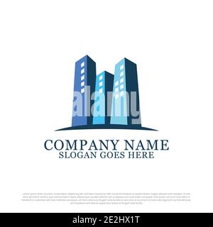 Inspiration pour la conception du logo de l'agence immobilière, meilleure pour l'aménagement immobilier, et modèle de conception vectorielle du logo de construction Illustration de Vecteur
